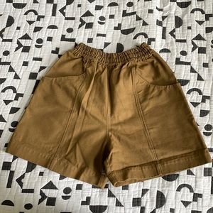 Elizabeth Suzann Clyde shorts - cotton canvas - 00